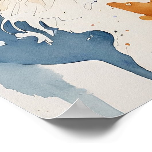 Perzische kat - Kat Art Print (Hoek)