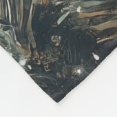 Perzische Kat Kerst Strand Fleece Deken (Hoek)