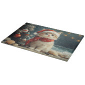 Perzische Kat Kerst Strand Snijplank (Hoek)
