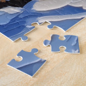 Perzische Kat Kerstboot Vakantie Legpuzzel (Zijkant)
