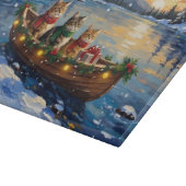 Perzische Kat Kerstboot Vakantie Snijplank (Hoek)