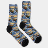 Perzische Kat Kerstboot Vakantie Sokken (Rechts)