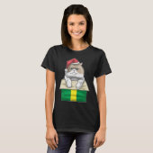 Perzische kat Kerstmuts T-shirt (Voorkant volledig)