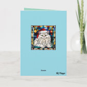 Perzische kat Kerstsok Kaart (Achterkant)