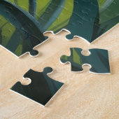 Perzische kat lente bloemen schilderen legpuzzel (Zijkant)