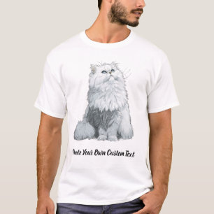 Perzische Kat Maak Je Eigen Aangepaste Tekst  T-shirt