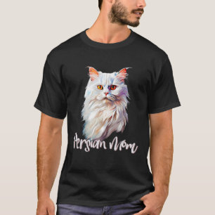 Perzische Kat Mama Familie Huisdier Vriend T-shirt