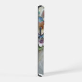 Perzische kat met bloemlaurier iPhone 15 case (Rechterkant)