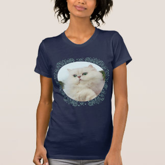 Perzische kat met Jade Eyes T-shirt