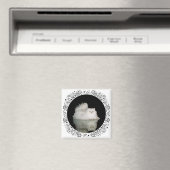Perzische kat met jade groene ogen magneet (Insitu (Vaatwasser))