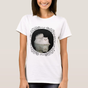 Perzische kat met jade groene ogen t-shirt