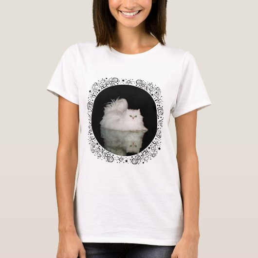 Perzische kat met jade groene ogen t-shirt (Voorkant)