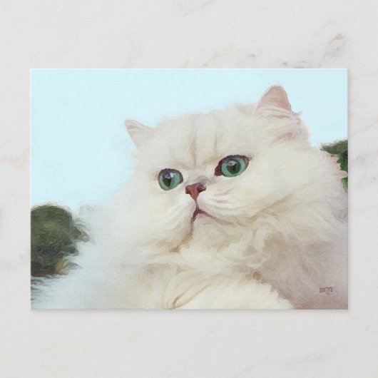 Perzische kat met jade ogen briefkaart (Voorkant)