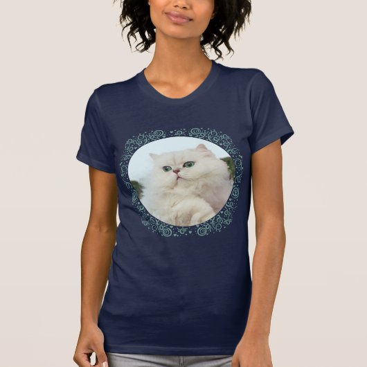 Perzische kat met jade ogen t-shirt (Voorkant)