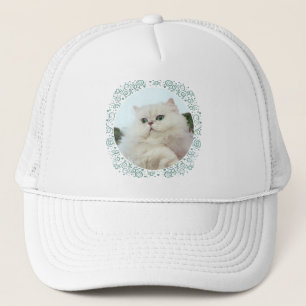 Perzische kat met jade ogen trucker pet
