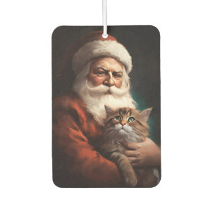 Perzische kat met Kerstman Feestelijke Kerstmis Luchtverfrisser
