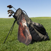 Perzische Kat Met Sinterklaas Feestelijke Kerstmis Golfhanddoek (Groen)