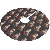 Perzische Kat Met Sinterklaas Feestelijke Kerstmis Kerstboom Rok (Gekanteld)