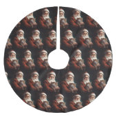 Perzische Kat Met Sinterklaas Feestelijke Kerstmis Kerstboom Rok (Voorkant)