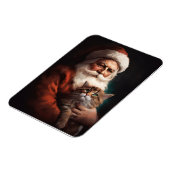 Perzische Kat Met Sinterklaas Feestelijke Kerstmis Magneet (Linkerzijde)