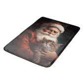 Perzische kat met Sinterklaas Festive Kerstmis  Badmat (Gekanteld)