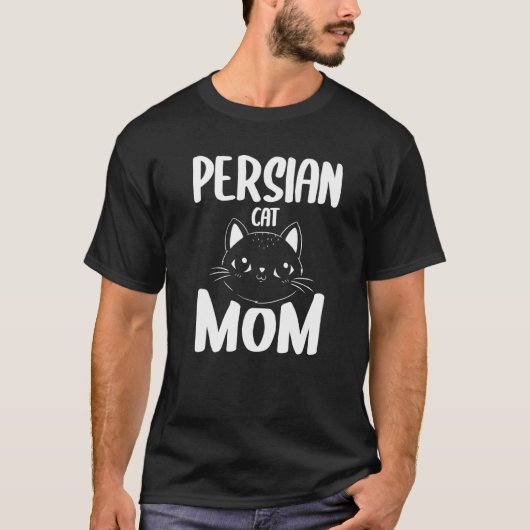 Perzische Kat Moeder Katten Dier T-shirt (Voorkant)