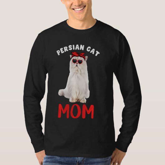 Perzische Kat Moeder Mama Kat Eigenaar Grappig Kat T-shirt (Voorkant)