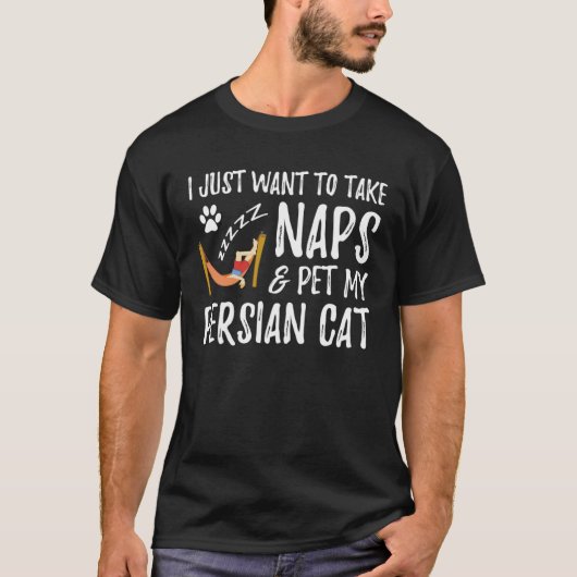 Perzische Kat Moeder Nap Kat Idee T-shirt (Voorkant)
