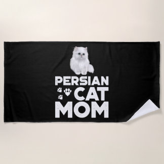 Perzische Kat Moeder Shirt I Vrouw Kat Eigenaar Pe Strandlaken