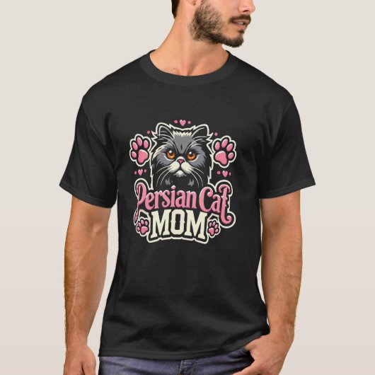 Perzische kat moeder t-shirt (Voorkant)