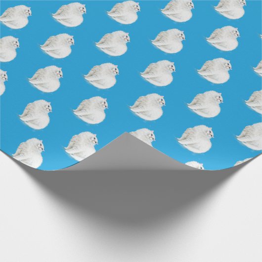 Perzische kat op Aqua Cadeaupapier (Hoek)