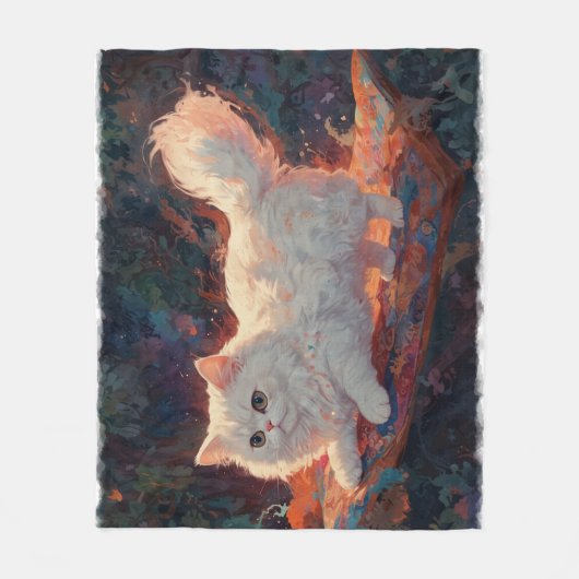 Perzische kat op een vliegend tapijt fleece deken (Voorkant)