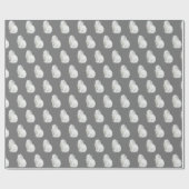 Perzische kat op grijs cadeaupapier (Vlak)