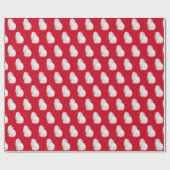 Perzische kat op rood cadeaupapier (Vlak)