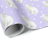 Perzische kat op Stippen Cadeaupapier (Rol Hoek)