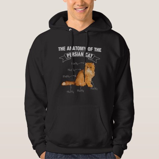 Perzische kat Perzische katten anatomie Hoodie (Voorkant)