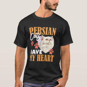 Perzische Kat PERZISCHE KATTEN HEBBEN MIJN HART Ka T-shirt