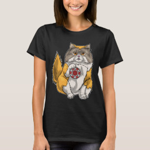Perzische kat Poker chips T-shirt