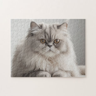 Perzische kat portretteert moderne minimalist legpuzzel