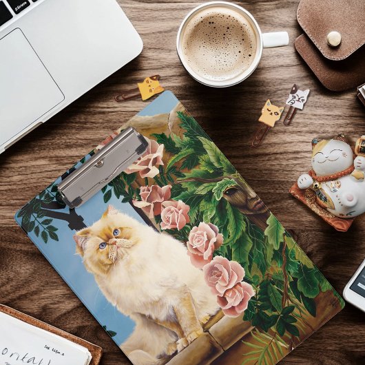 Perzische kat Rozen Dryad Klembord