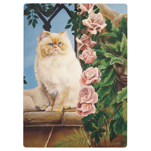 Perzische kat Rozen Dryad Klembord (Achterkant)