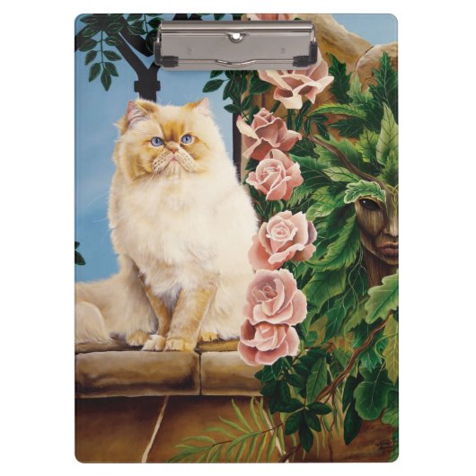 Perzische kat Rozen Dryad Klembord (Voorkant)