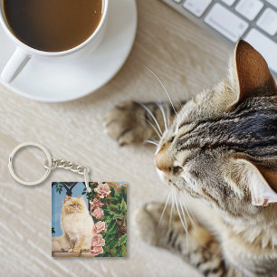 Perzische kat Rozen Dryad Sleutelhanger