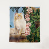 Perzische kat Rozen Dryad Wandkleed (Voorkant)