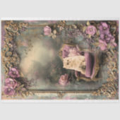 Perzische Kat, Shabby Chique & Bloemenkunst Tissuepapier (Voorkant)