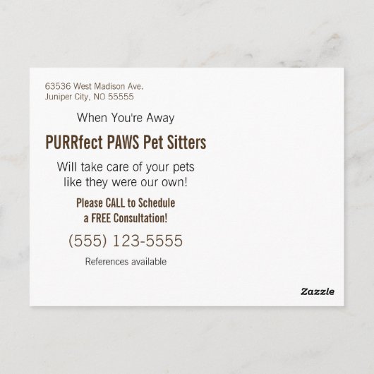 Perzische kat slapen in sepia tonen huisdier sitte briefkaart (Achterkant)