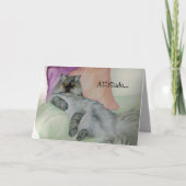 Perzische kat-standverjaarkaart kaart (Voorkant)