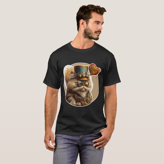 Perzische kat T-Shirt (Voorkant volledig)