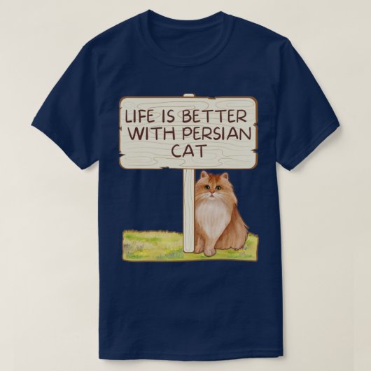 perzische kat t-shirt (Design voorkant)