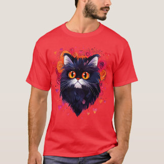 Perzische kat Valentijnsdag T-shirt